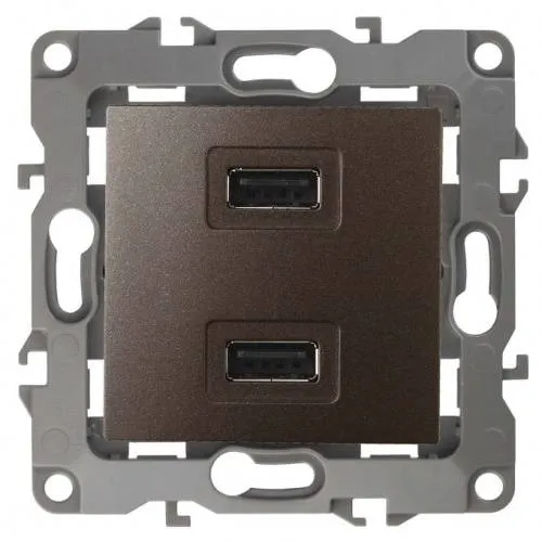 Розетка USB Эра 12 Бронза